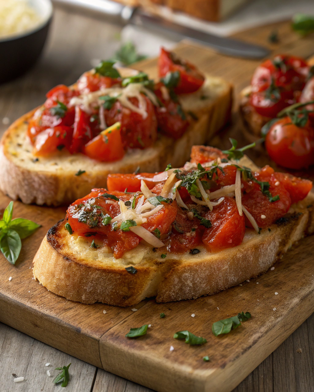 Bruschette Veloci con Pomodori e Origano