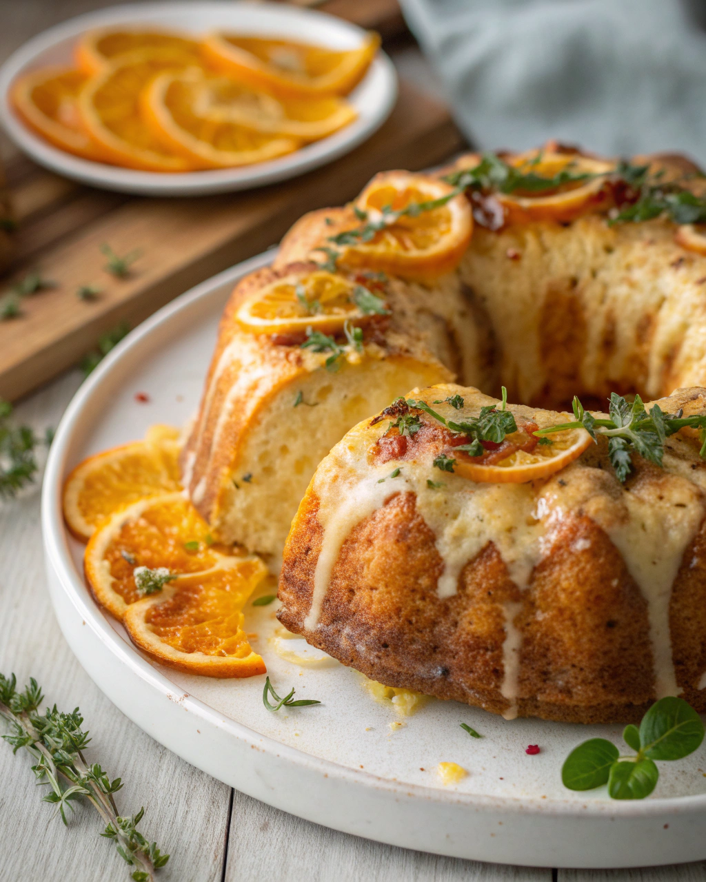 Ciambella allo Yogurt e Arancia Senza Burro