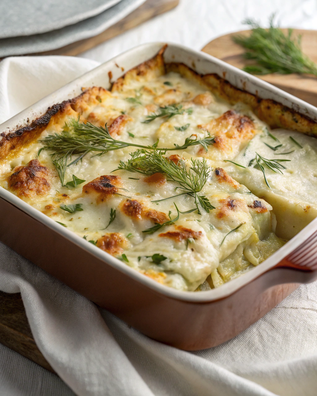 Finocchi Gratinati al Forno con Besciamella Leggera