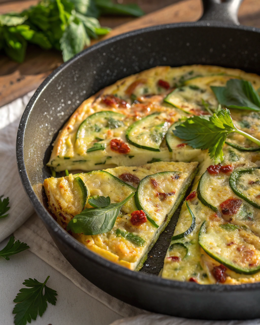 Frittata di Zucchine in Padella in 12 Minuti