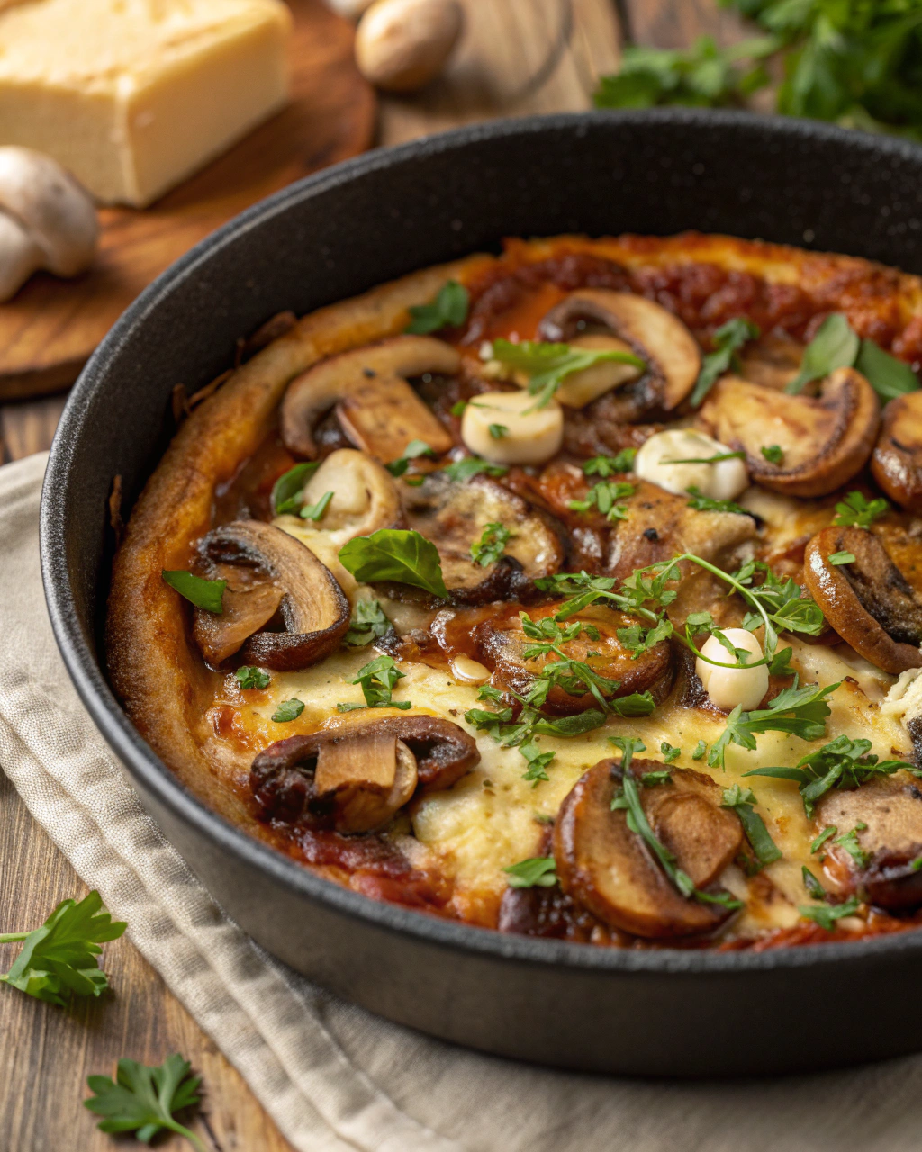 Funghi Trifolati con Aglio e Prezzemolo