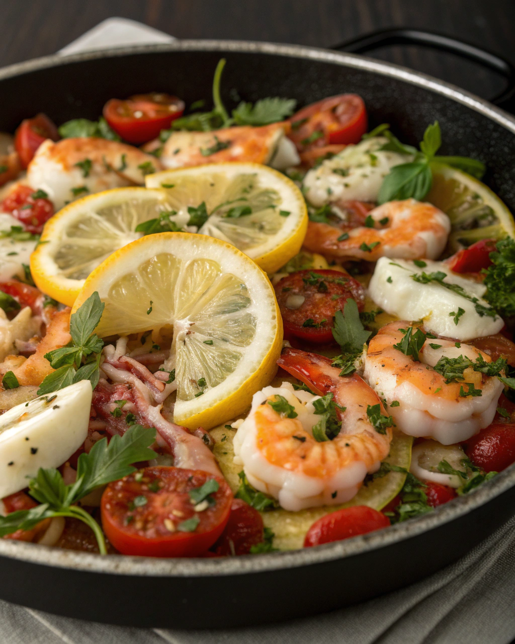 Insalata di Mare Veloce con Limone e Prezzemolo