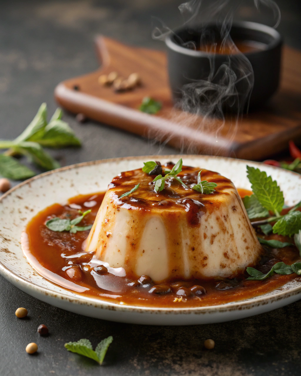 Panna Cotta al Caffè con Salsa al Caramello