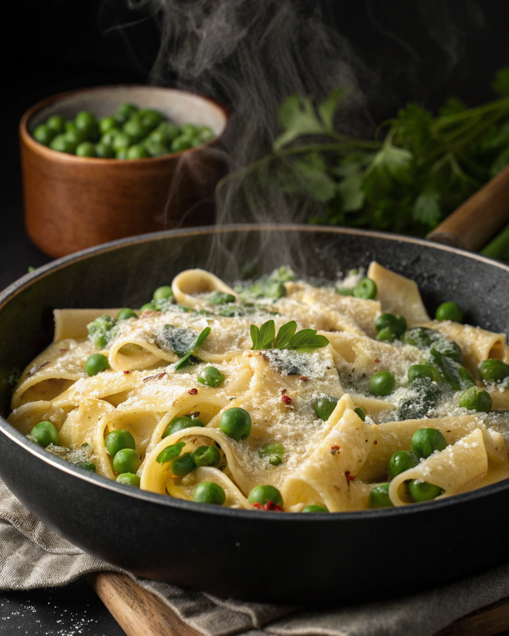 Pasta Panna e Piselli Veloce da Settimana