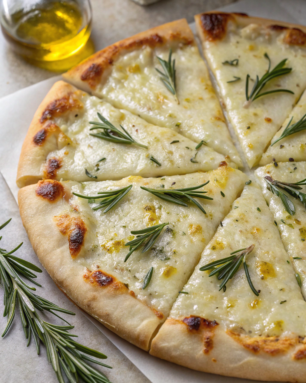 Pizza Bianca Romana con Olio e Rosmarino
