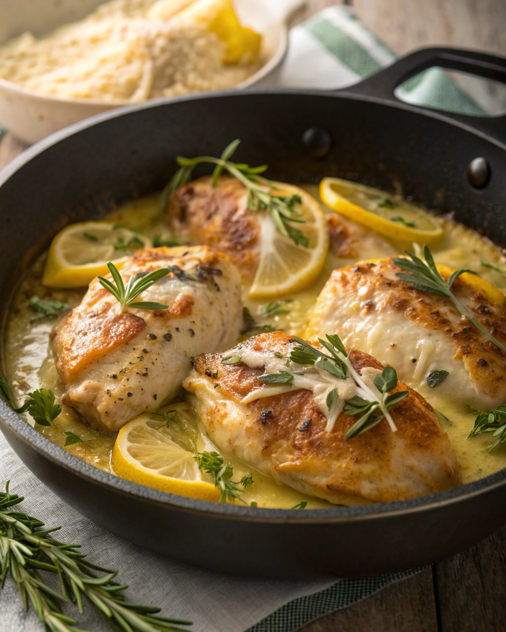 Pollo al Limone Morbido e Profumato in Padella