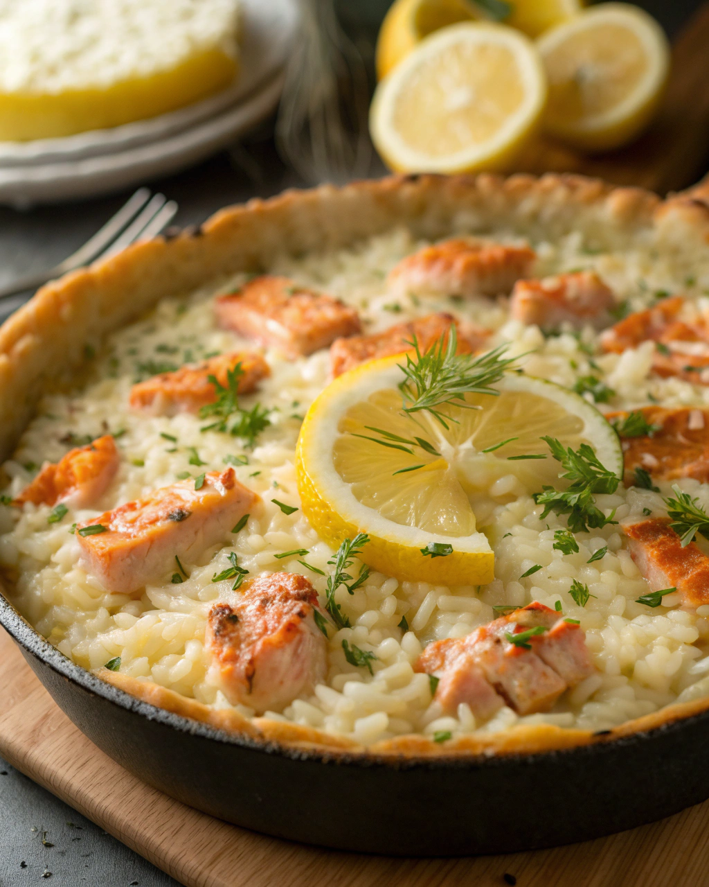 Riso al Salmone Affumicato e Limone