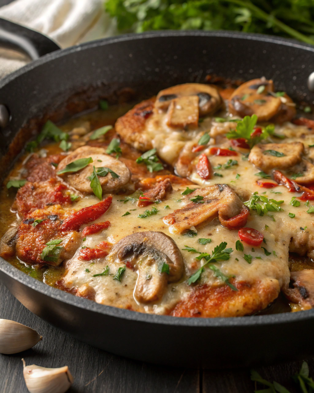 Scaloppine ai Funghi Cremose Senza Panna