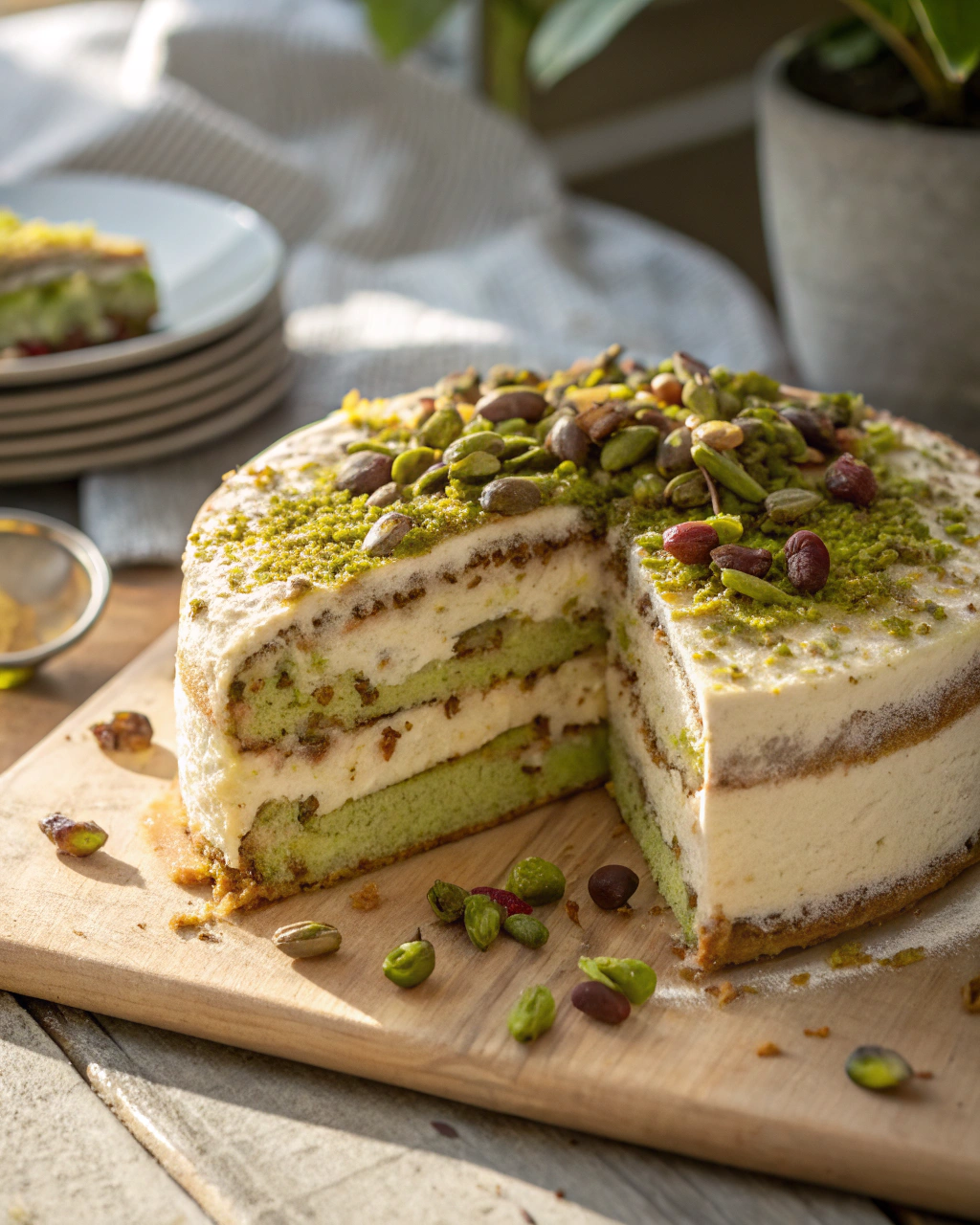 Tiramisù al Pistacchio Cremoso e Senza Uova Crude
