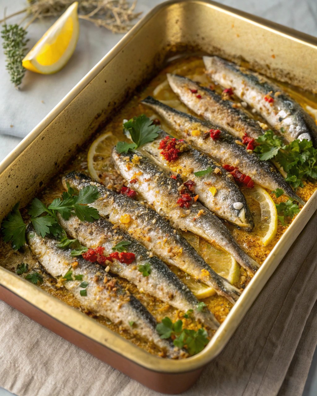 Alici gratinate al forno