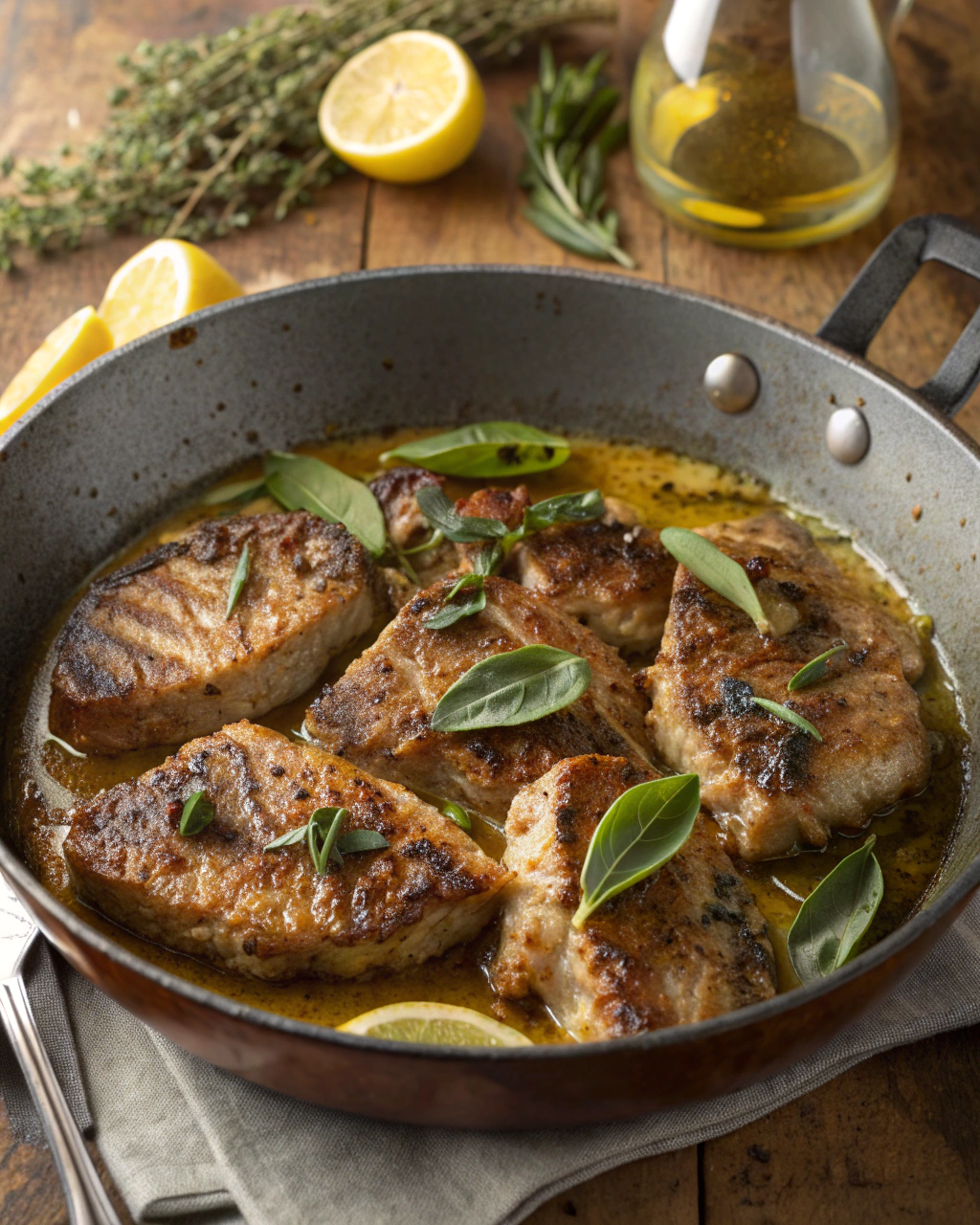 Animelle in padella alla salvia