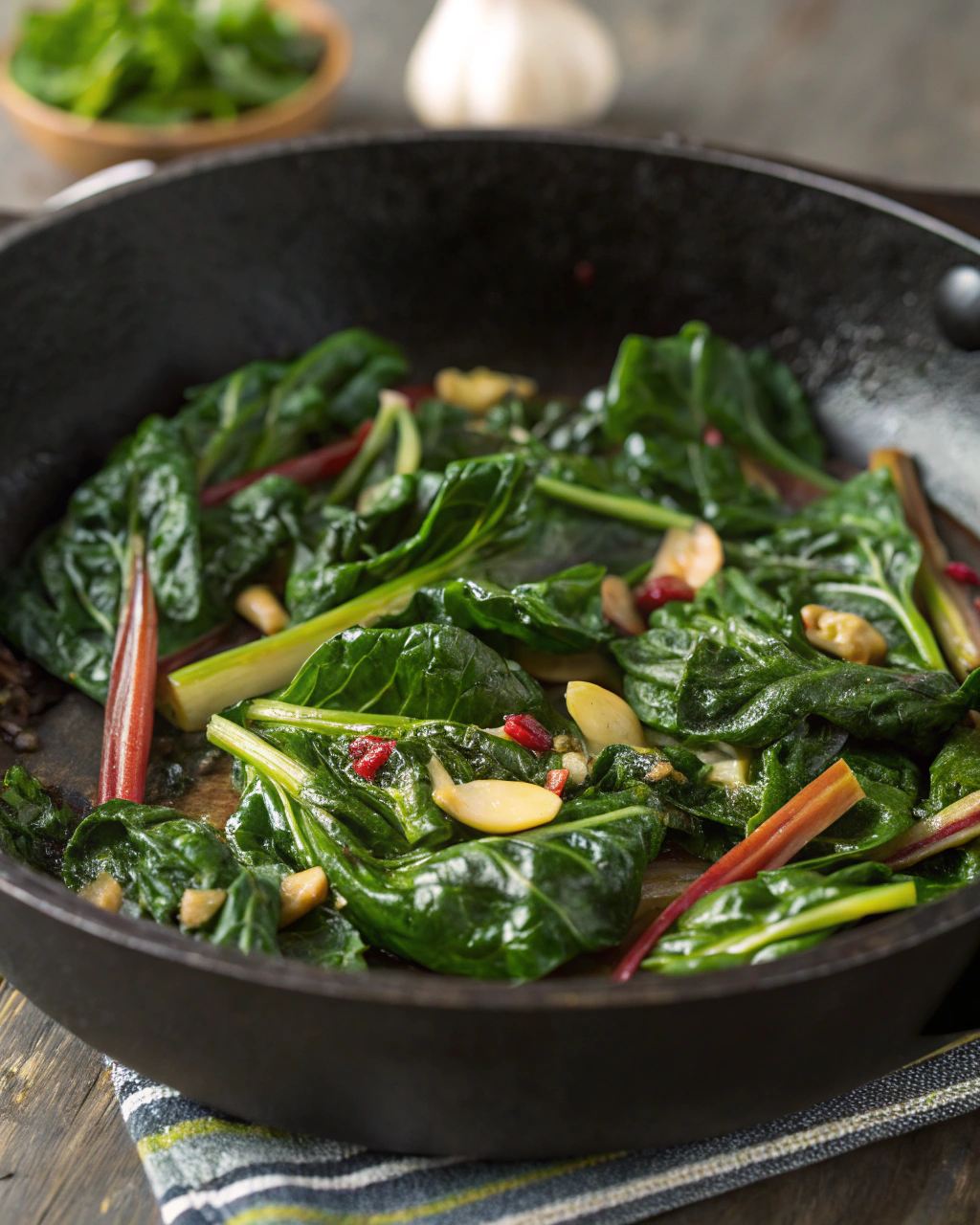 Bietole saltate aglio e olio