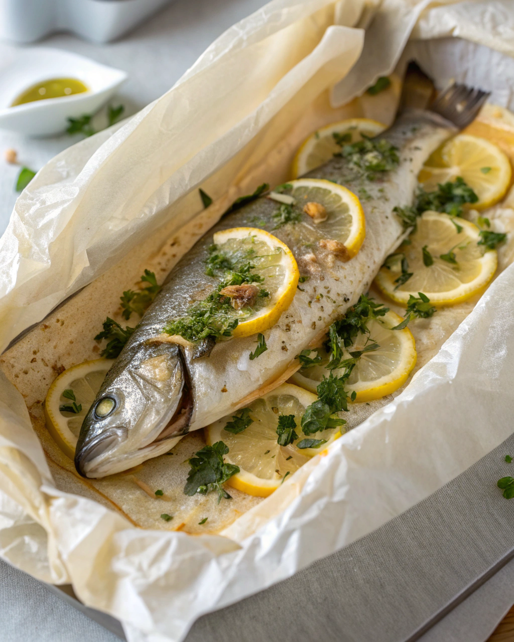 Branzino al cartoccio veloce