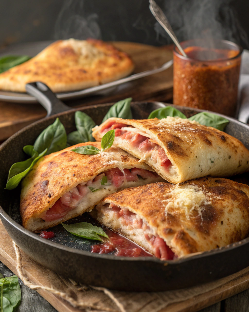 Calzoni ripieni in padella