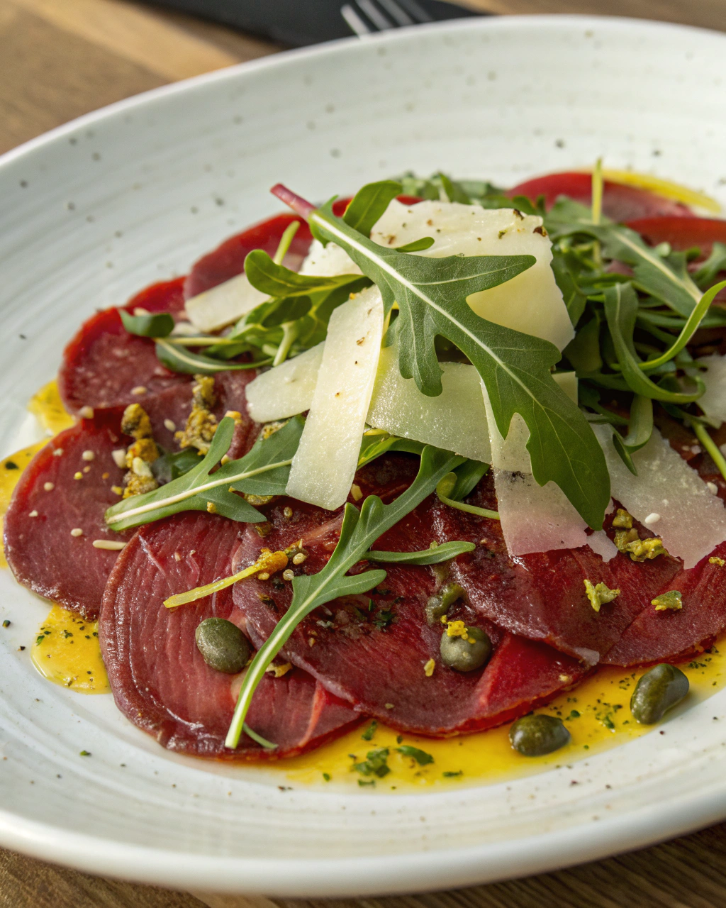 Carpaccio di bresaola rucola e grana