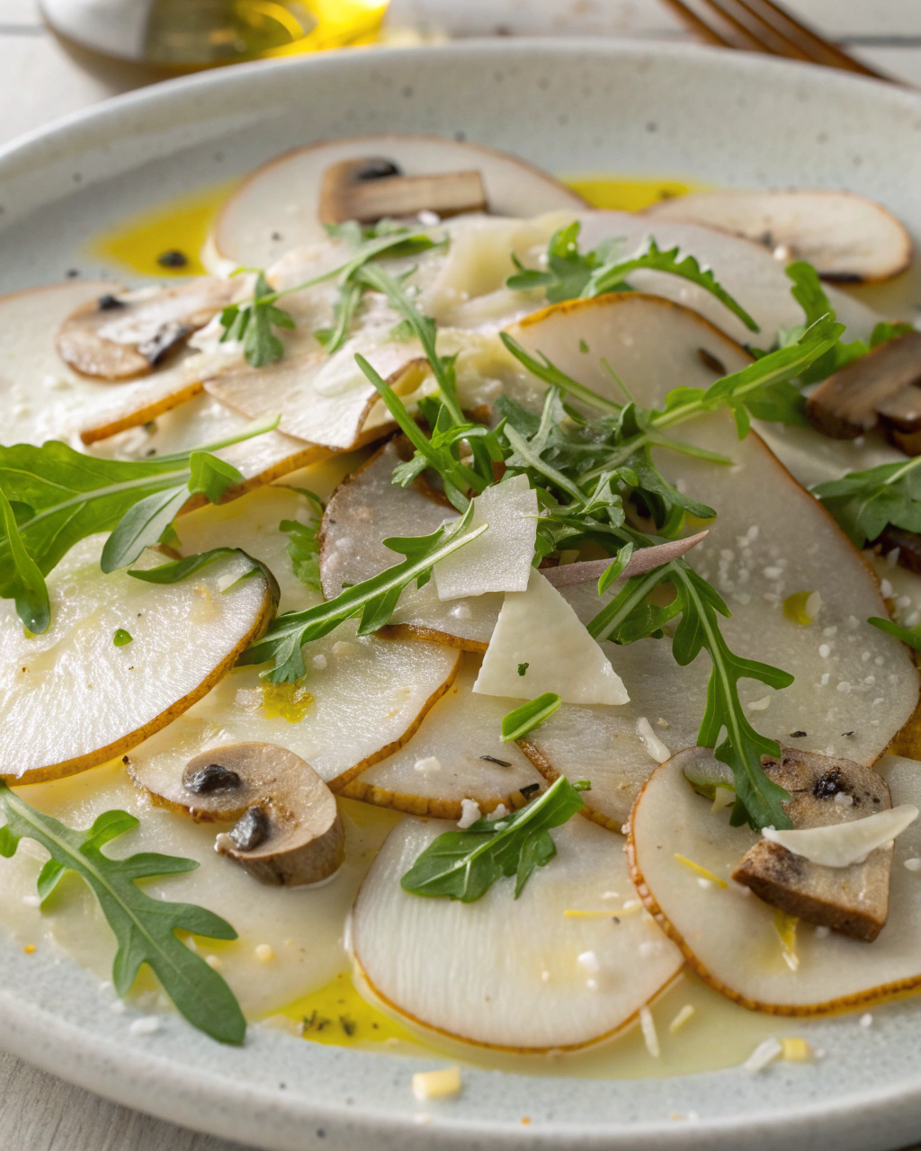 Carpaccio di funghi champignon
