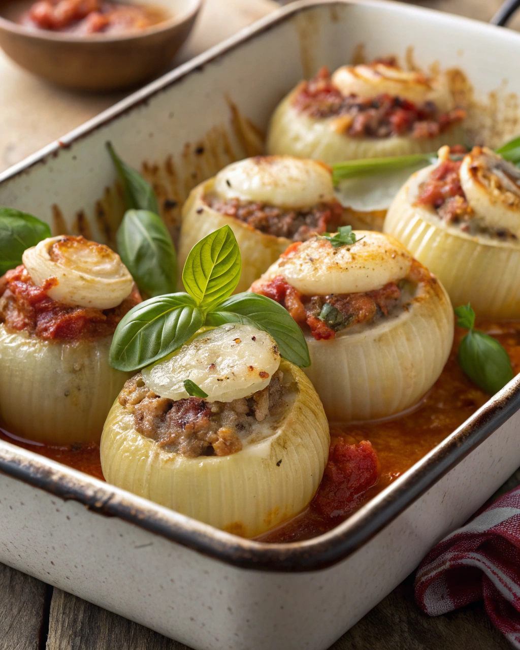 Cipolle ripiene al forno