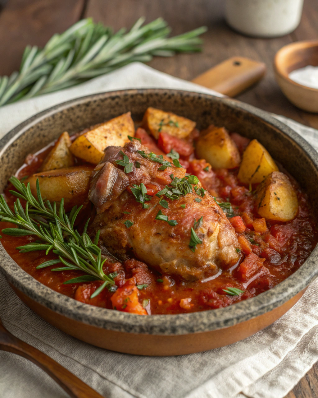 Coniglio alla cacciatora semplice