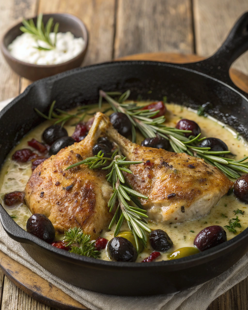 Coniglio in padella con olive