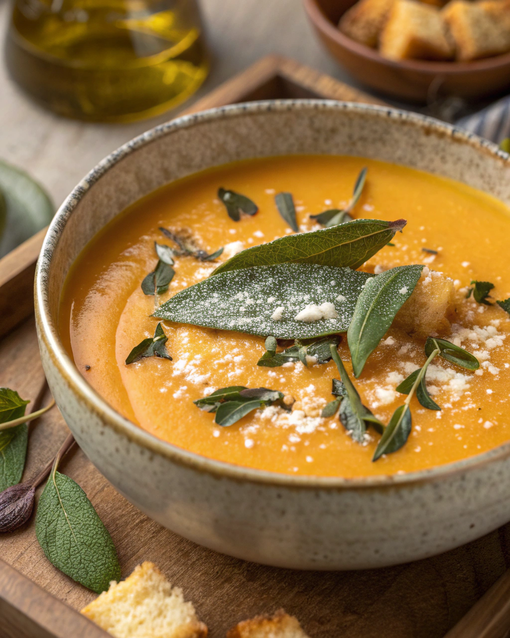 Crema di zucca alla salvia
