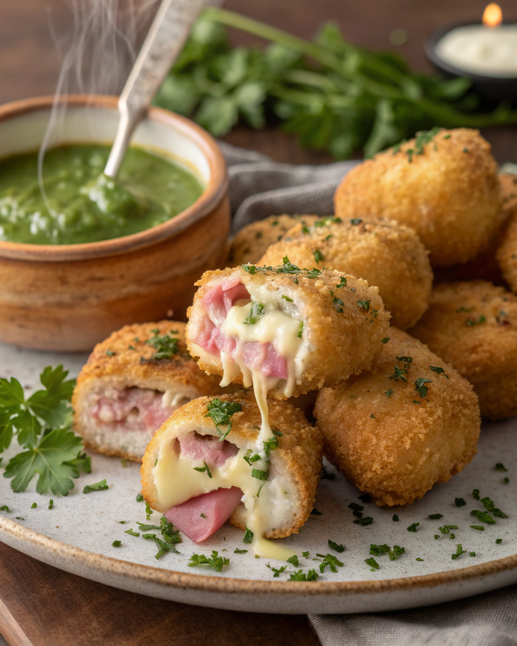 Crocchette di prosciutto e formaggio