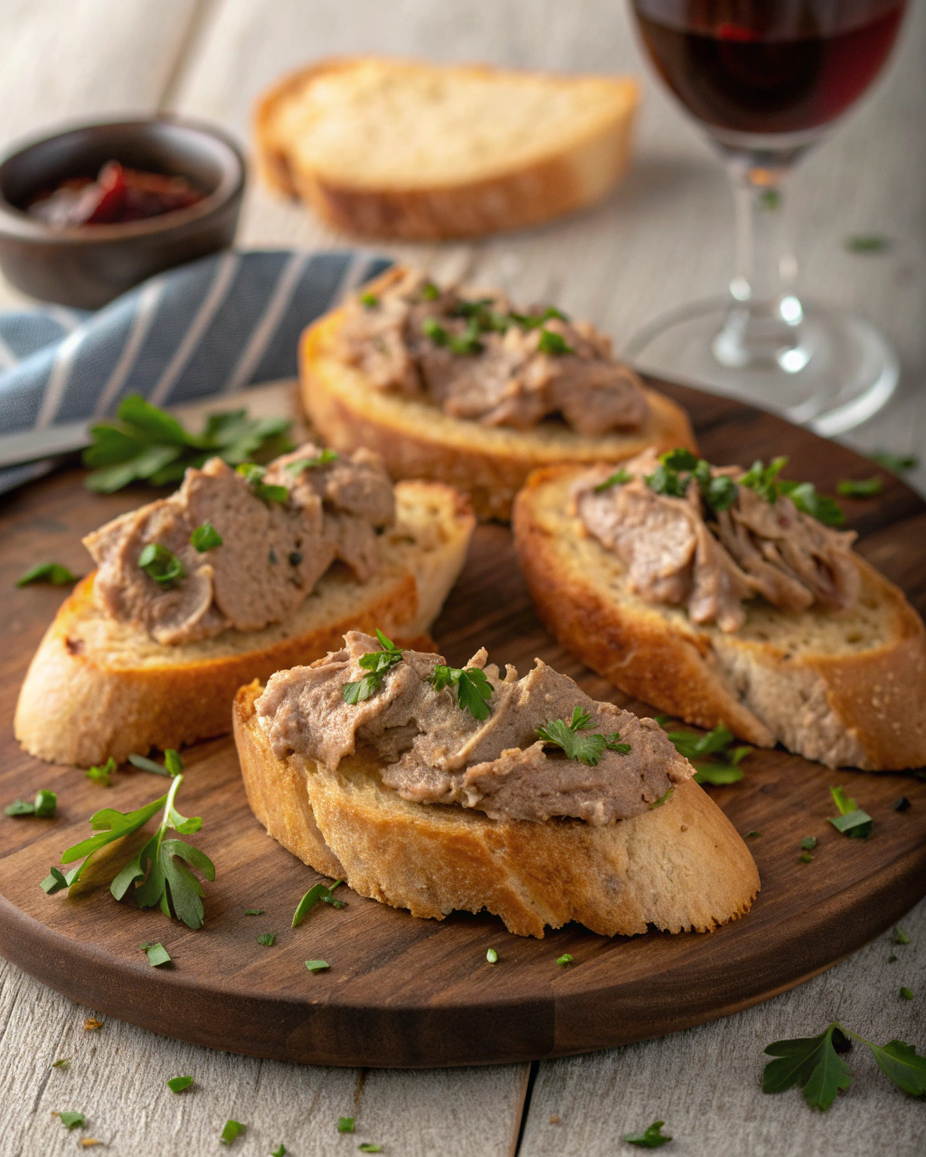 Crostini con fegatini alla toscana