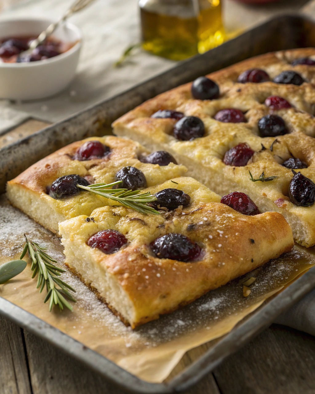 Focaccia dolce all uva