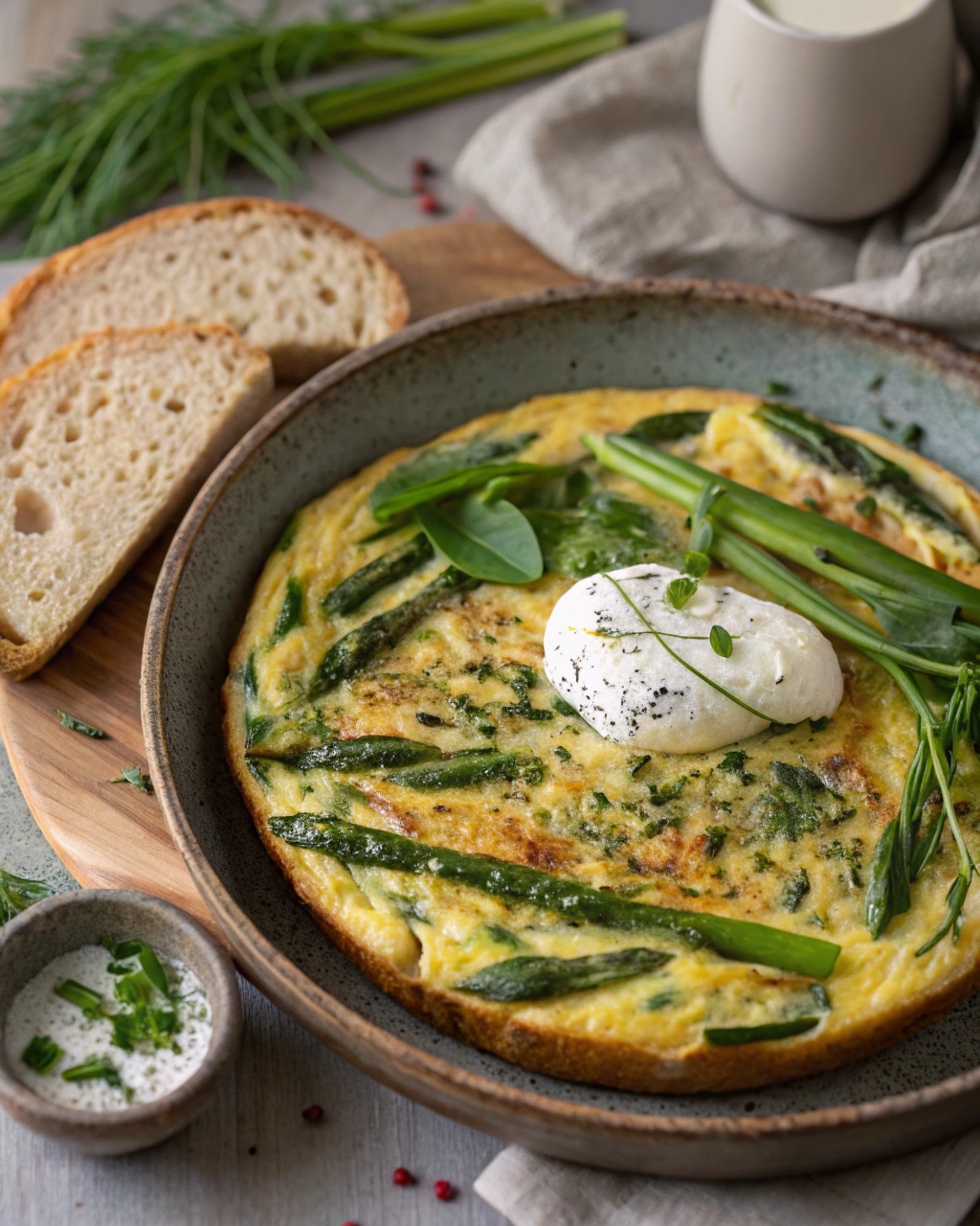 Frittata di asparagi selvatici