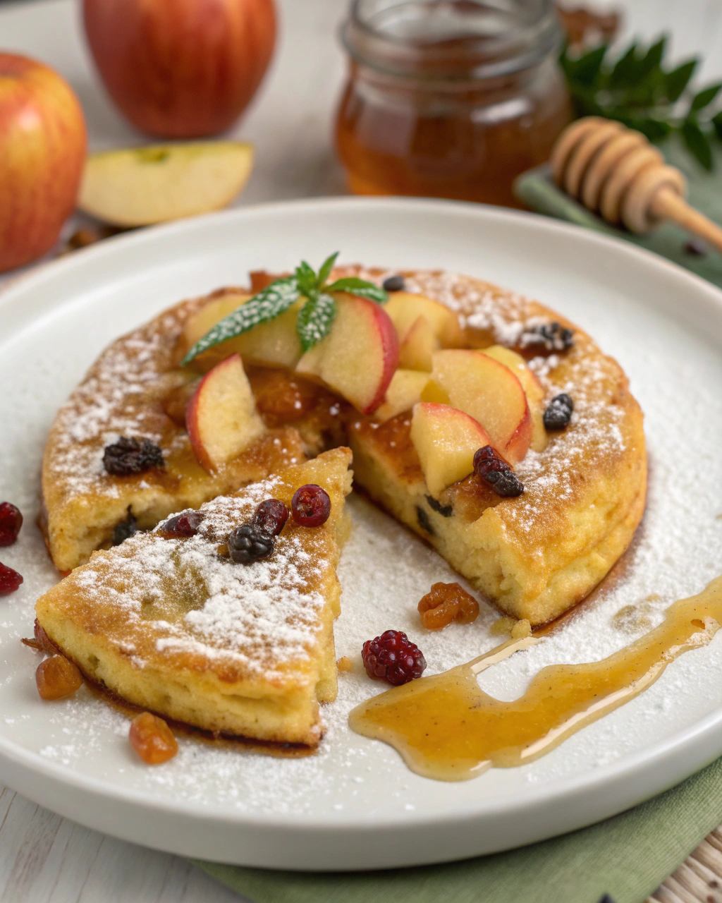 Frittelline di mela e uvetta