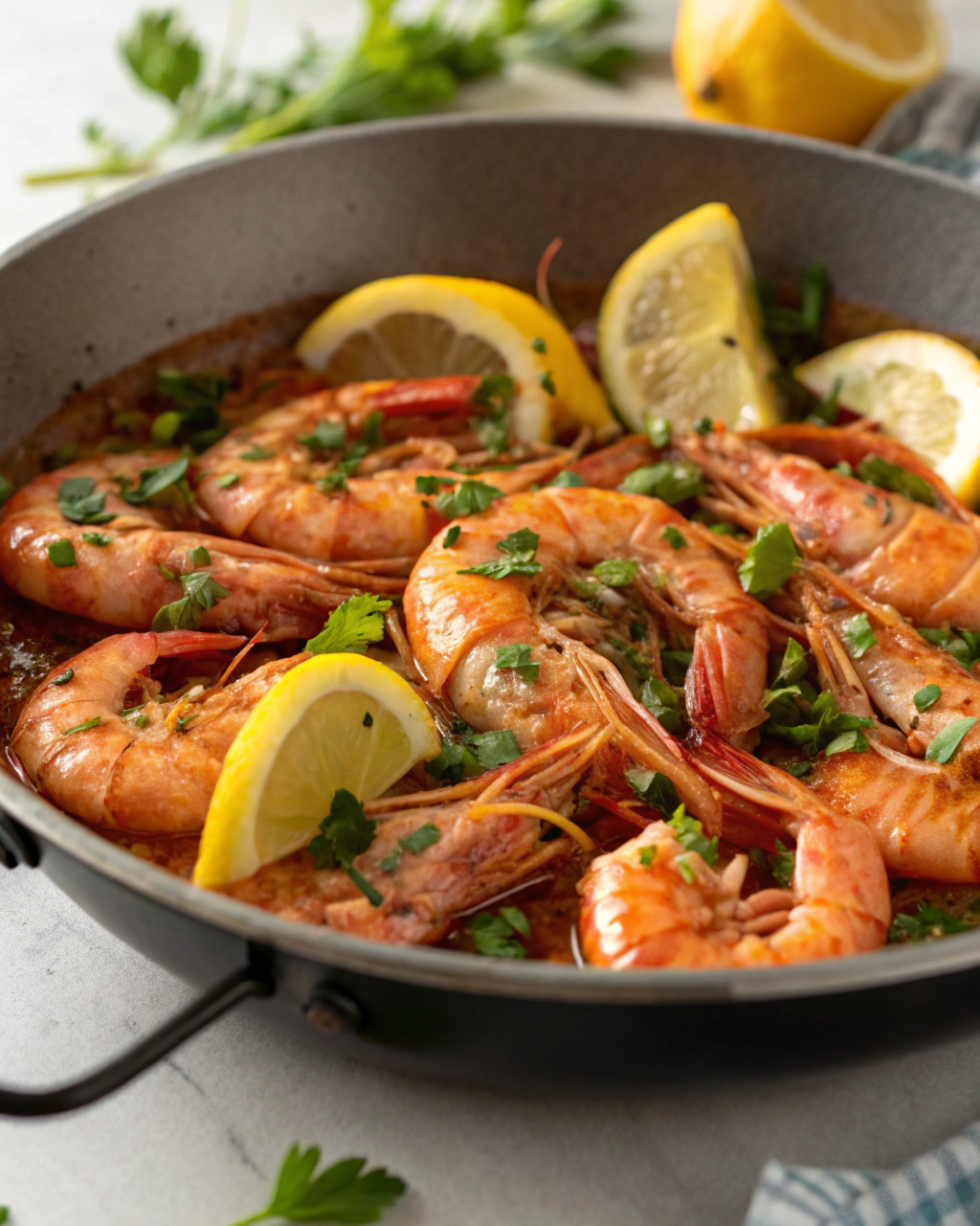 Gamberi al limone veloci