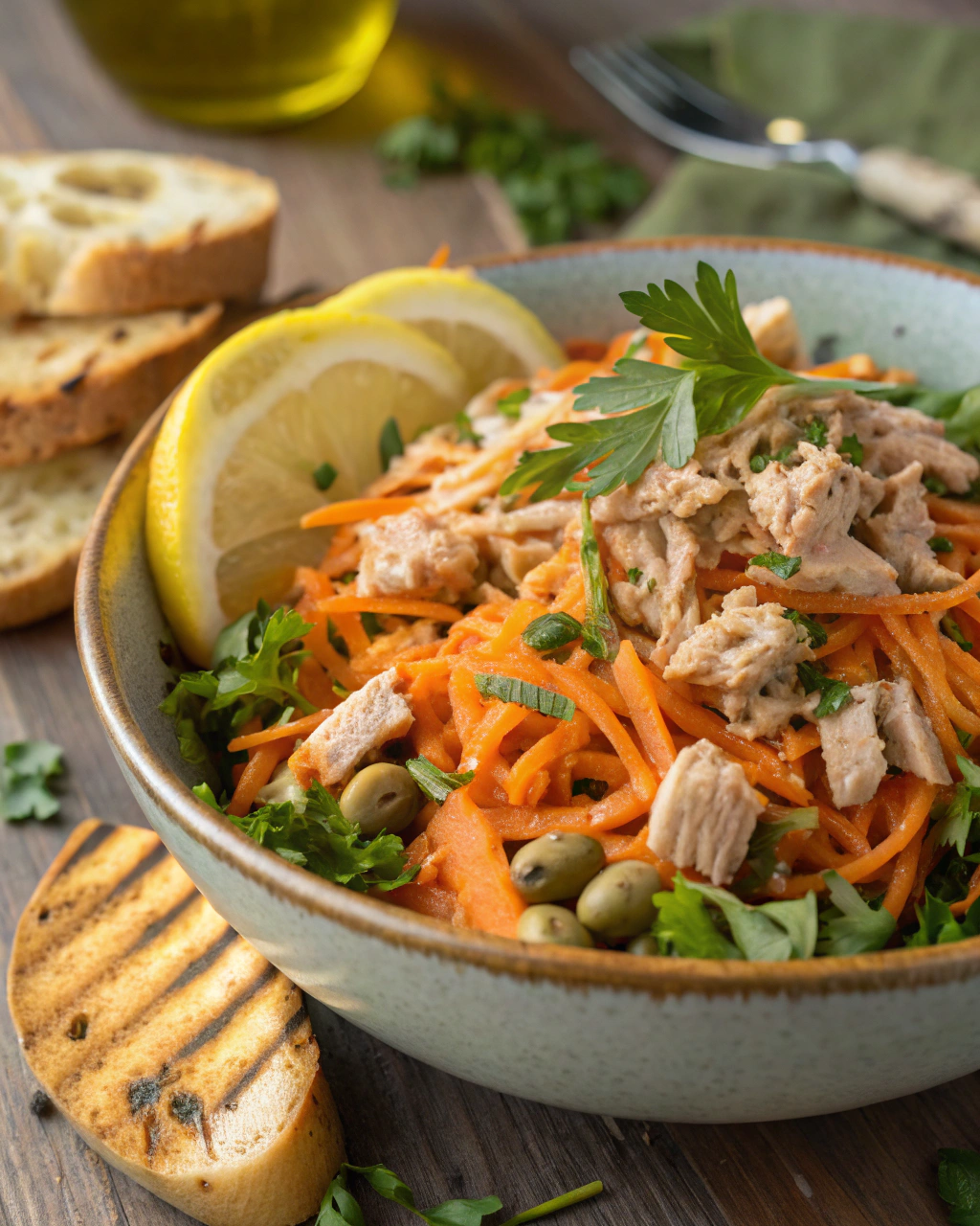 Insalata di carote e tonno
