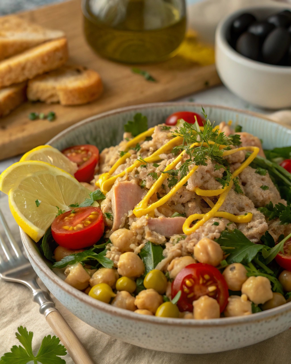 Insalata di ceci e tonno veloce