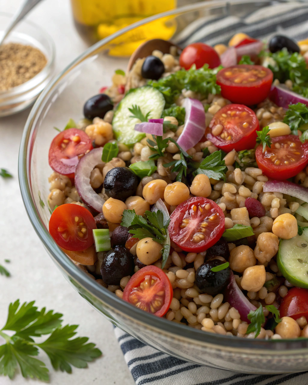 Insalata di farro mediterranea