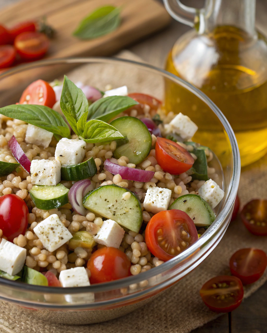 Insalata di orzo fredda semplice