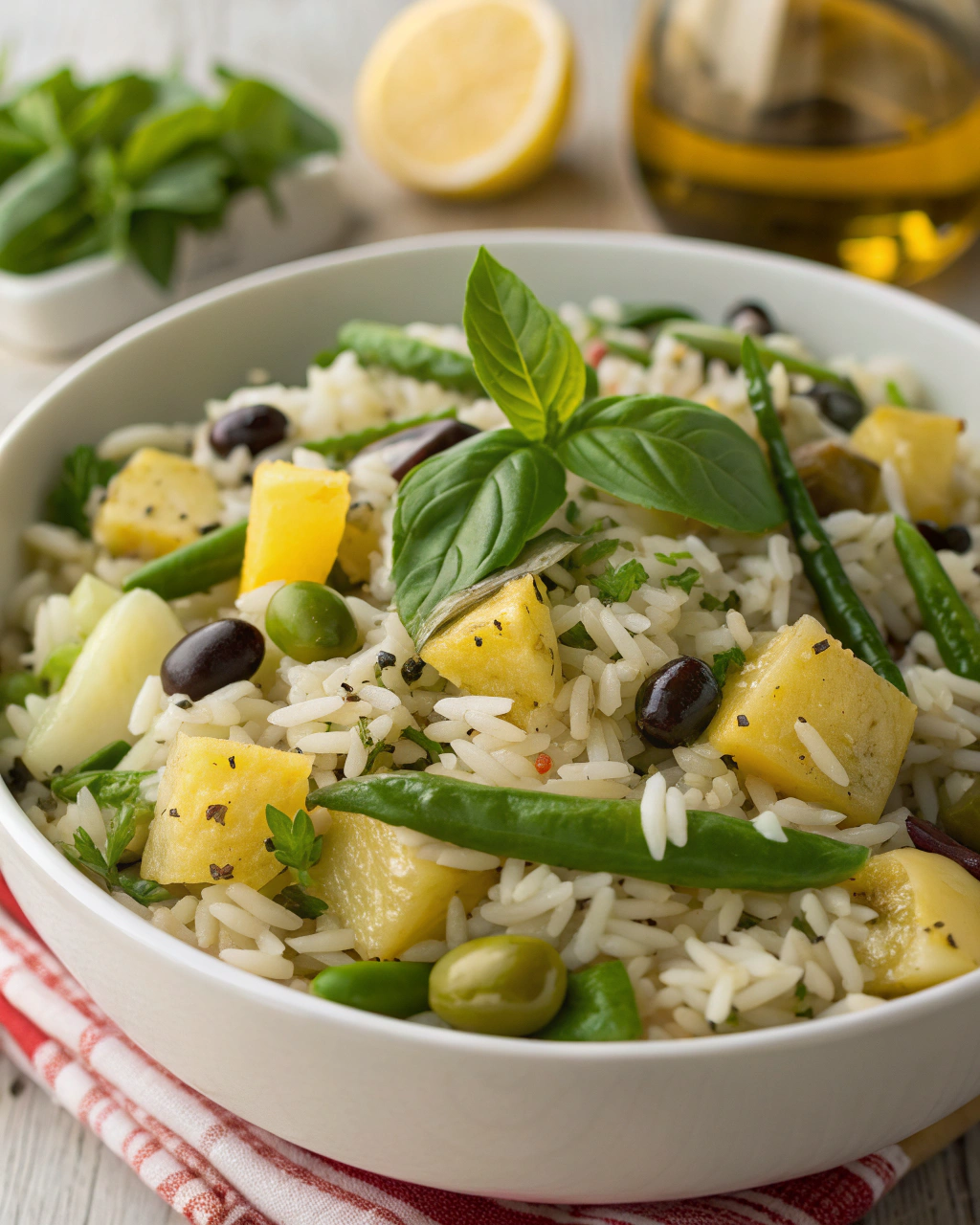 Insalata di riso alla ligure