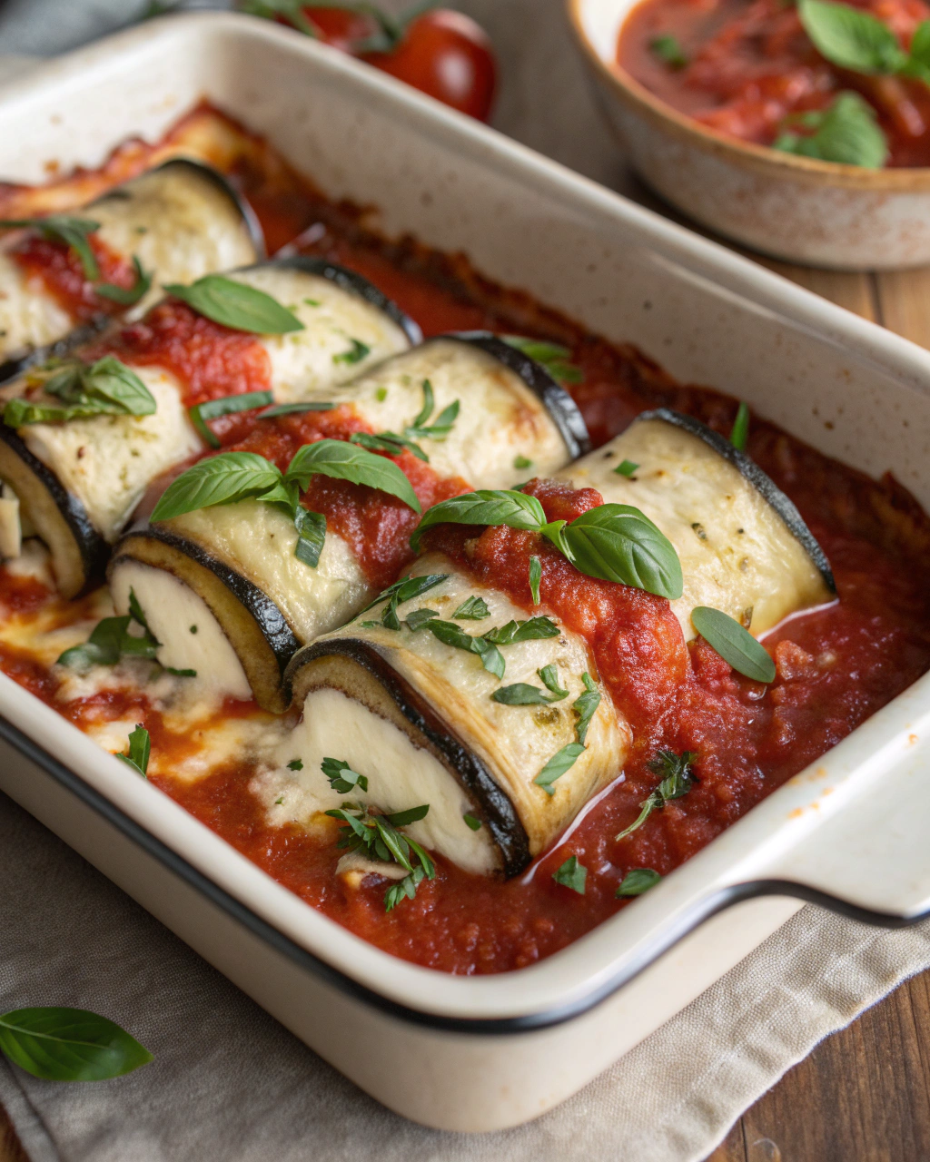 Involtini di melanzane al forno