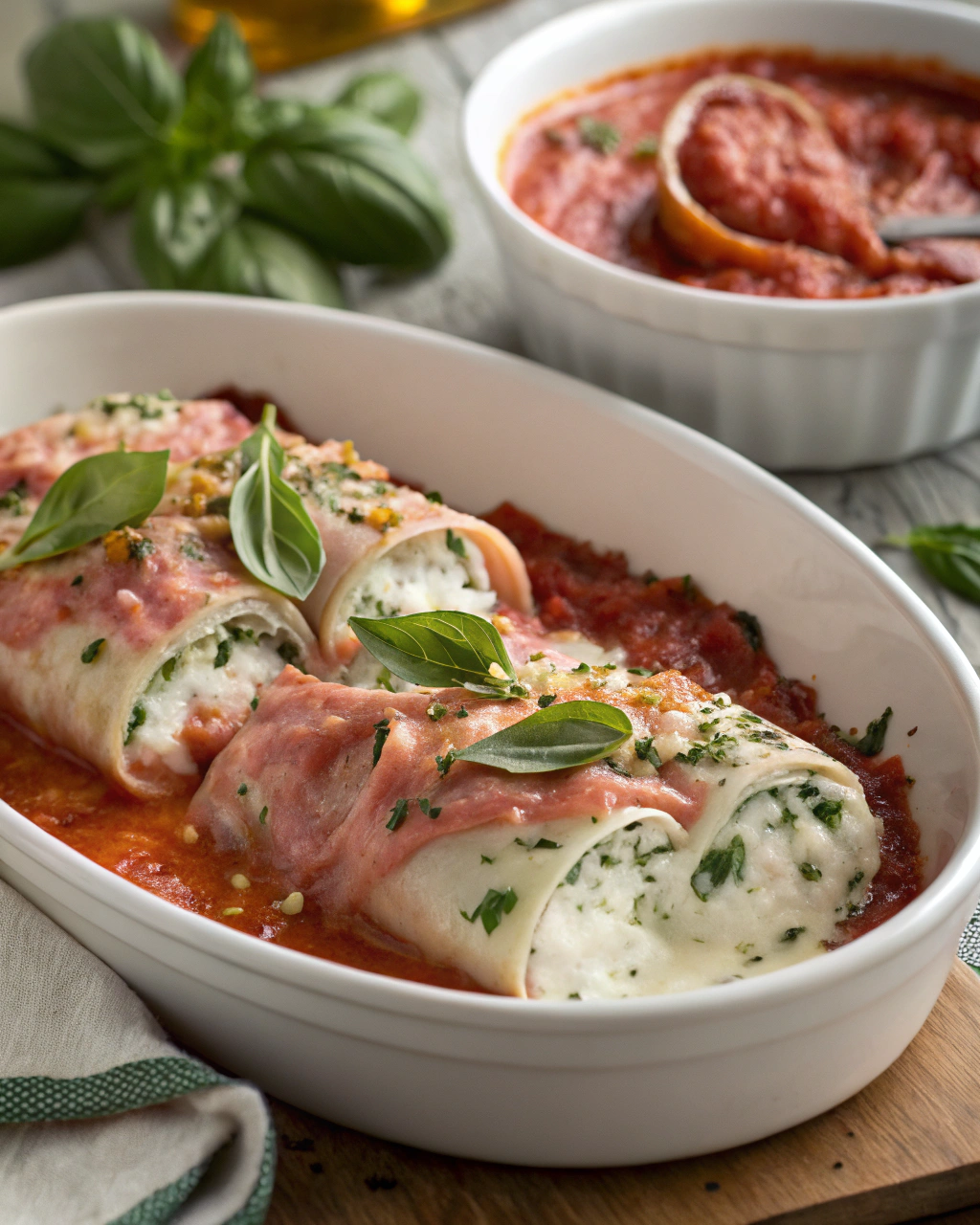 Involtini di mortadella e ricotta