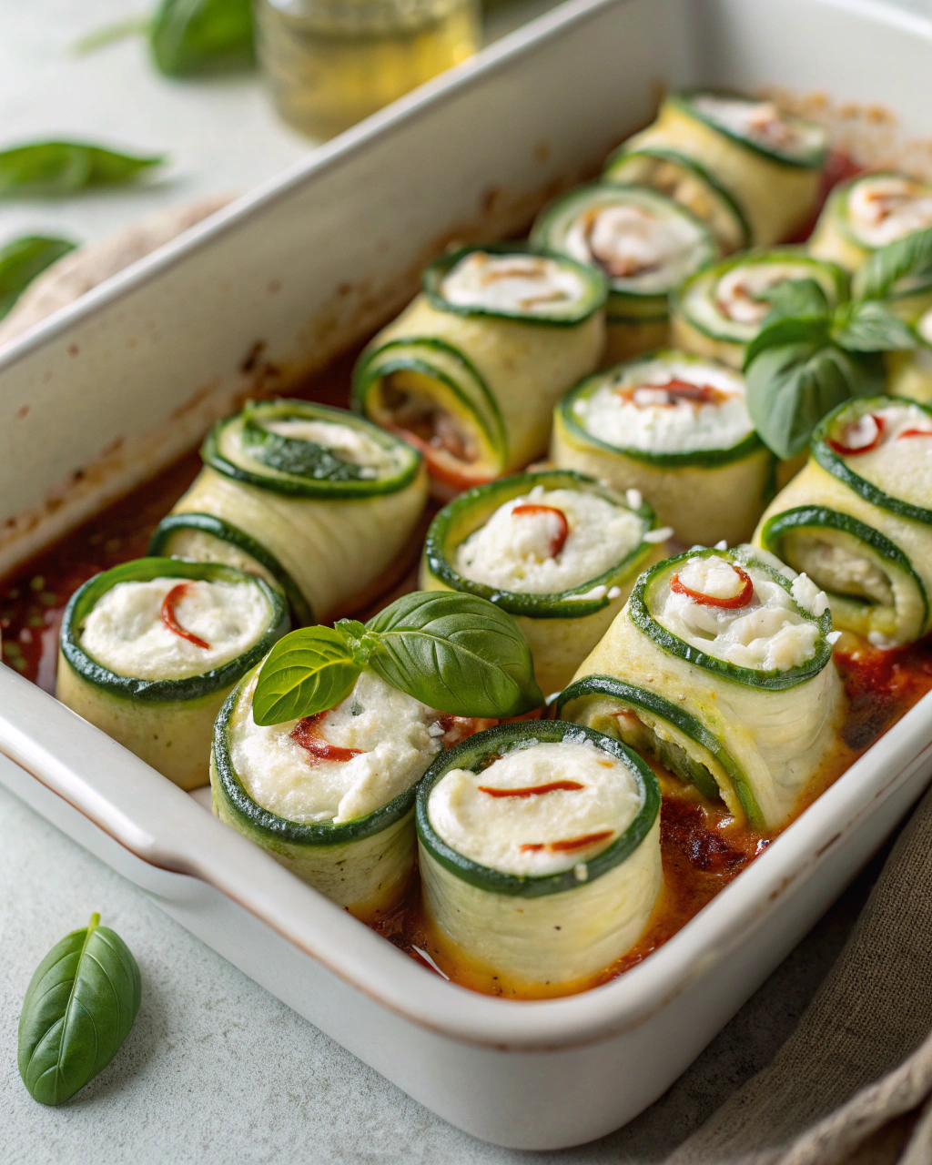 Involtini di zucchine al forno
