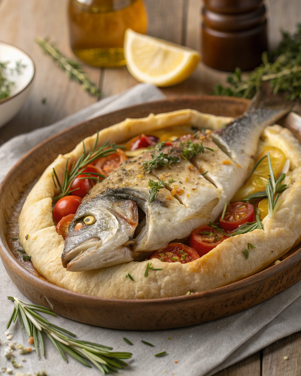 Orata al sale casalinga