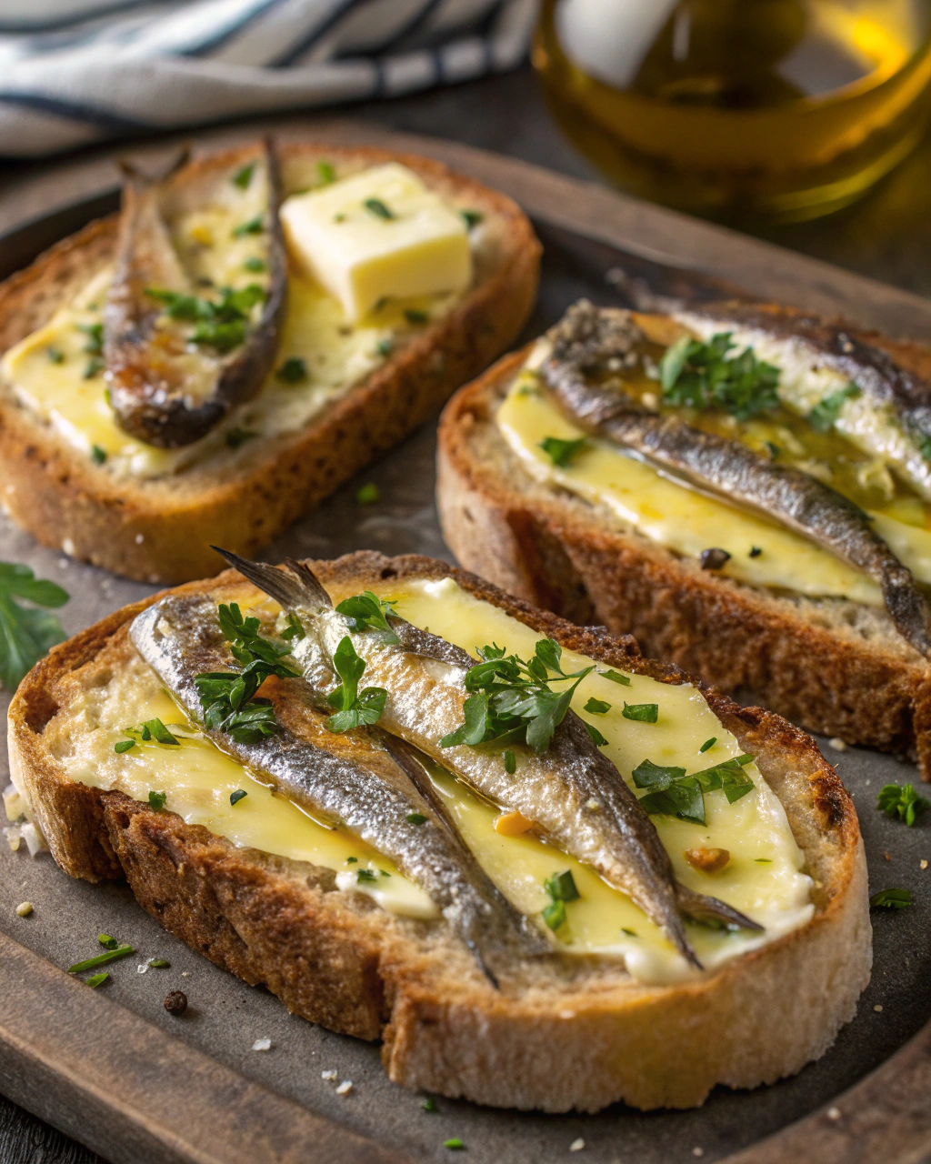 Pane burro e alici della nonna