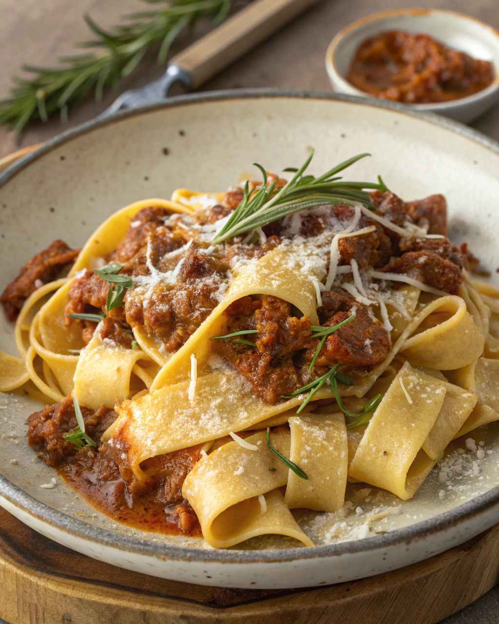 Pappardelle al cinghiale veloce