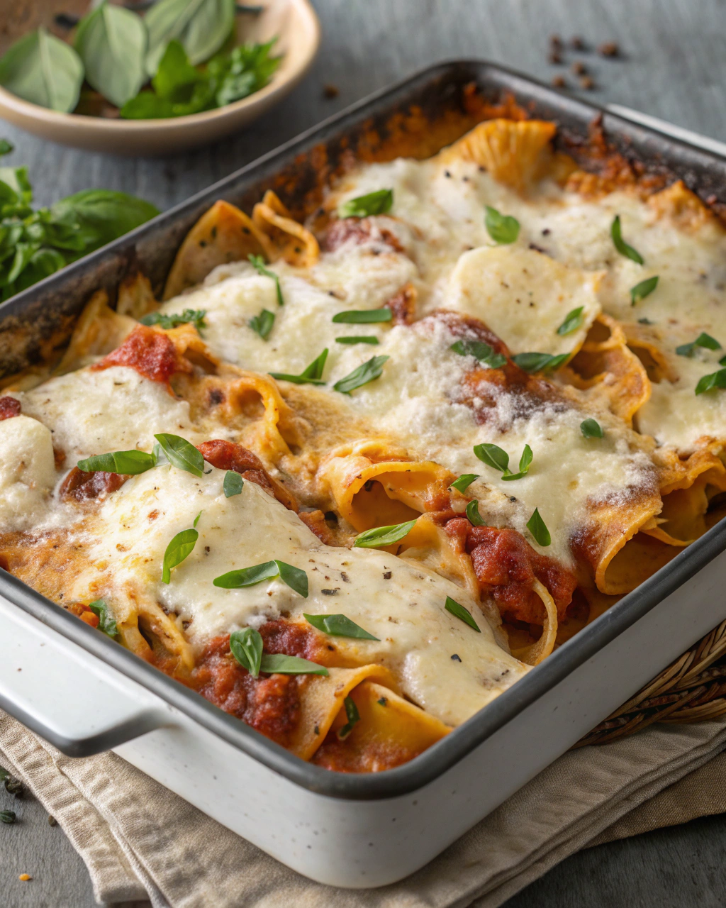 Pasta al forno bianca veloce