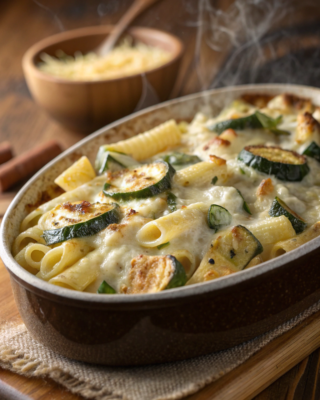 Pasta al forno con zucchine