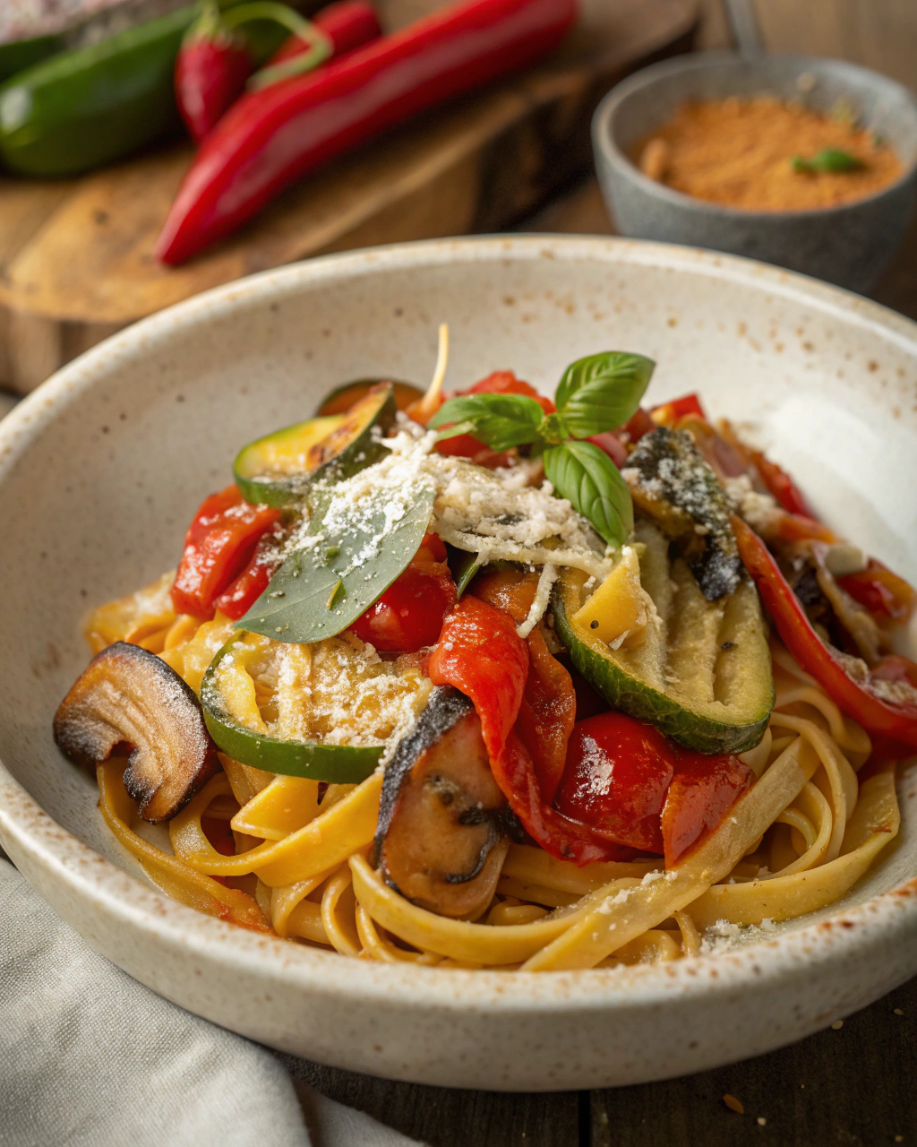 Pasta alla contadina con verdure
