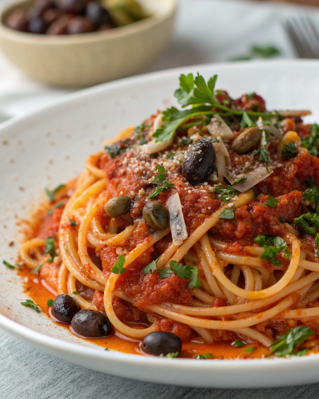 Pasta alla puttanesca della nonna