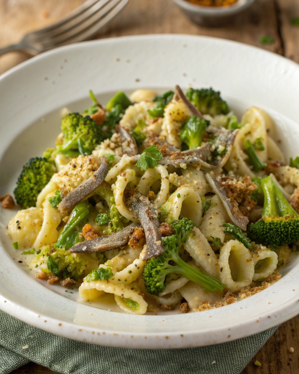 Pasta con broccoli e acciughe