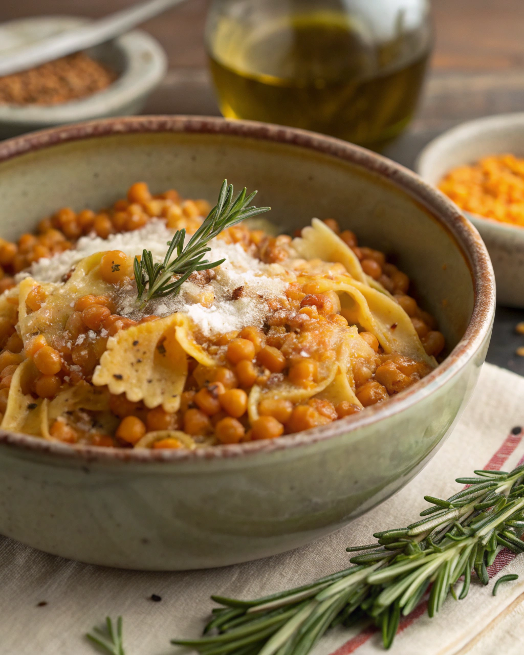 Pasta con lenticchie semplice