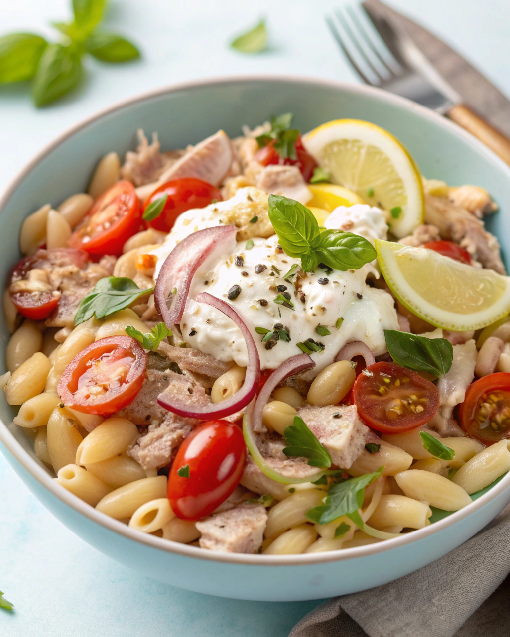 Pasta fredda con tonno e fagioli