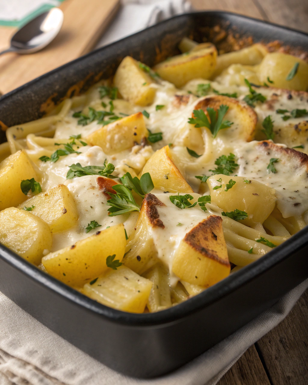 Pasta patate e provola alla napoletana
