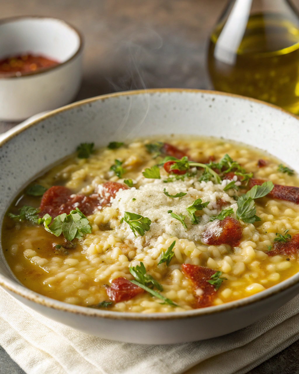 Pastina in brodo confortante
